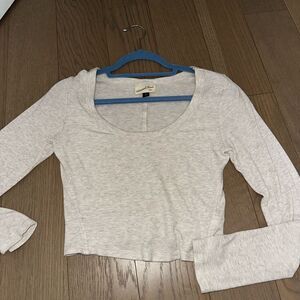 Ribbed long sleeve crop top Universal thread